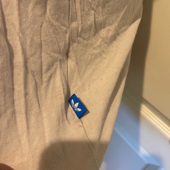 ADIDAS Large Trefoil Logo Cotton Lavender Sport Gym Tee T-Shirt Small S EUC - Picture 7 of 11